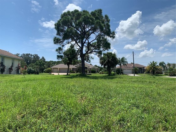 Back of property looking forward - Vacant Land for sale at 35 Long Meadow Pl, Rotonda West, FL 33947 - MLS Number is D6121391