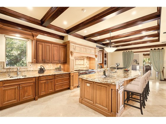 Gourmet Kitchen 
Virtually Staged - Single Family Home for sale at 1486 Hillview Dr, Sarasota, FL 34239 - MLS Number is A4514185
