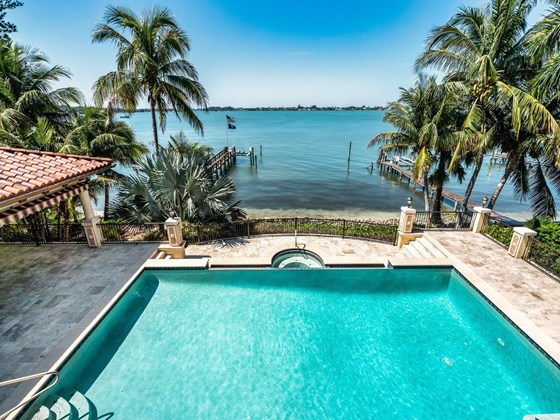 View from the Terrace - Single Family Home for sale at 1486 Hillview Dr, Sarasota, FL 34239 - MLS Number is A4514185
