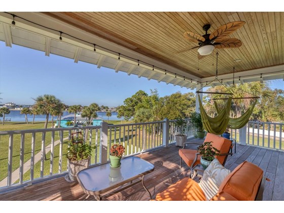 3rd level Master Suite Private Porch looking over the bay - Single Family Home for sale at 6751 Portside Ln, Englewood, FL 34223 - MLS Number is N6118322